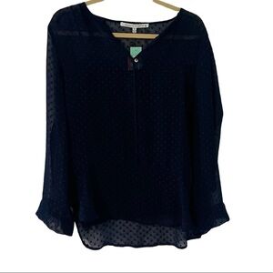 NWT Collective Concepts for Stitchfix Damon Swiss Dot Blouse